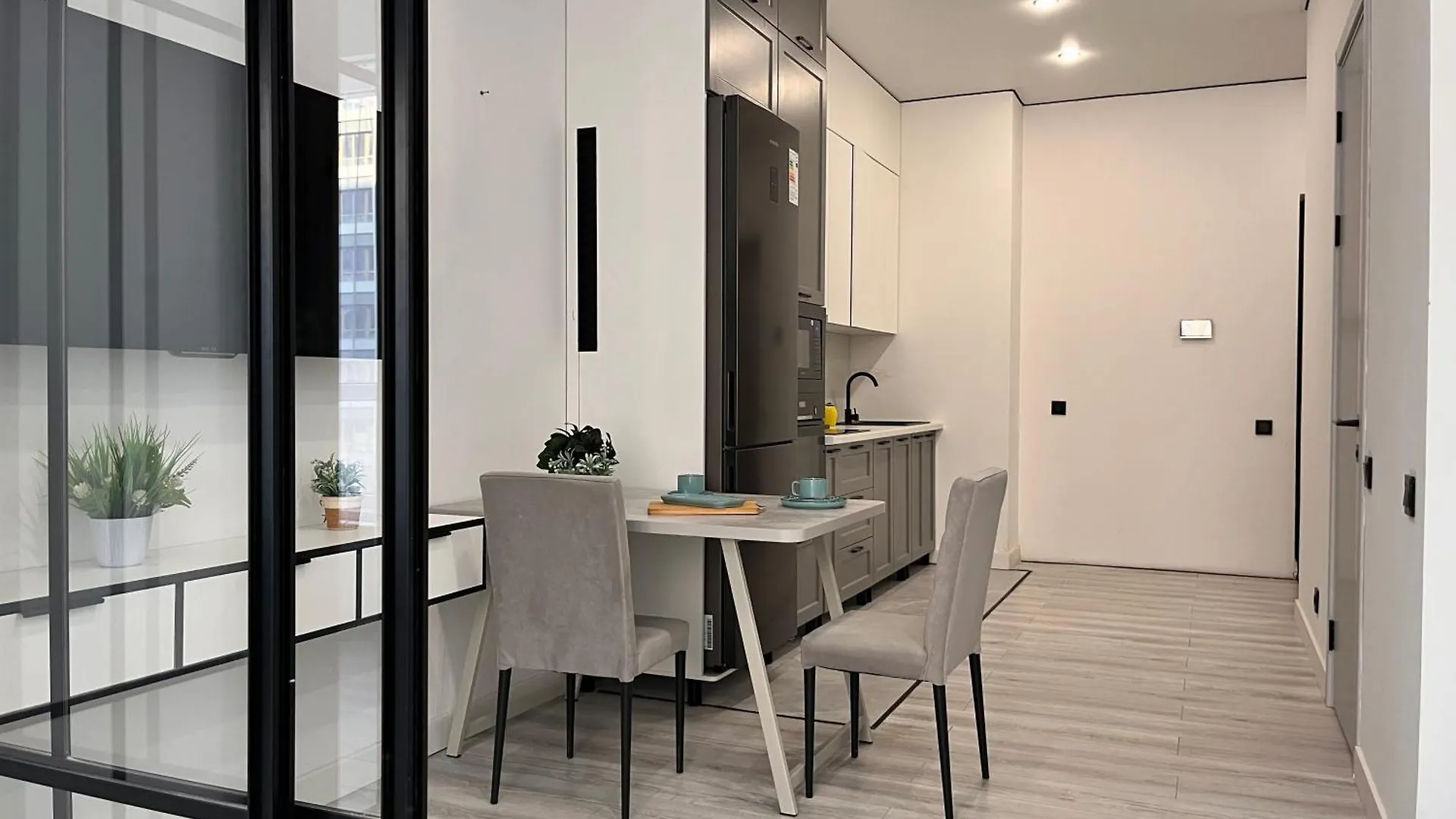 Apartment Стильная Меридиан 41 & Питьевая Вода Подарок Almaty